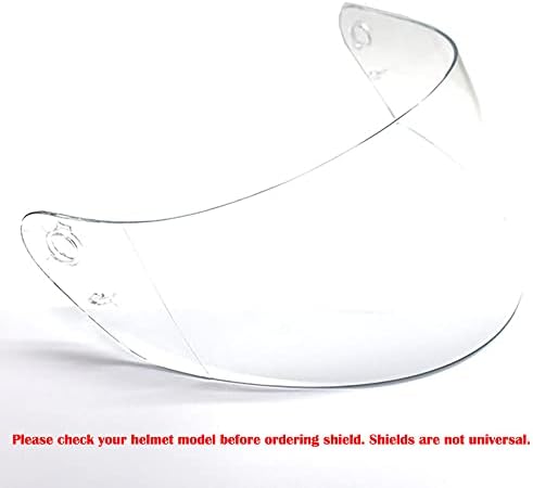 1Storm Motorcycle Dual Visor Full Face Helmet Shield for Helmet Model: HG335 only