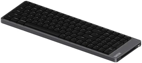 LOFREE Flow2 Low-Profile Mechanical Keyboard, CNC Aluminum Body with Gasket Mount, Tri-Mode Wireless, Hot-Swappable & VIA Compatible, Side Touch Bar, for Mac/Windows (Space Gray, 84 Keys)