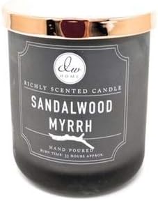 DW Home Sandalwood Myrrh Medium Single Wick Copper Lid