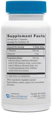 NeuroScience Stress & Sleep Bundle, Alpha GABA PM 60 ct + Calm CP 60 ct