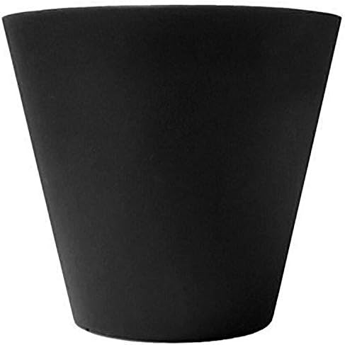 Tusco CR24BK Cosmopolitan Round Planter, 24", Black