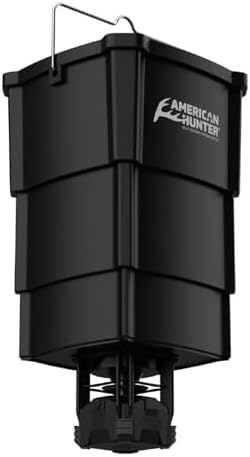 American Hunter 5-Gallon Nesting Hopper w/ECON Digital Feeder Kit - Adjustable Durable Deer Wild Game Hunting Attraction Automatic Feeding Station