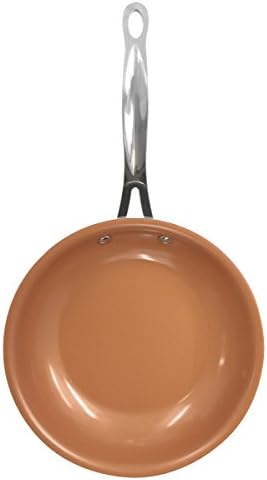Gotham Steel Ceramic and Titanium Nonstick Fry Pan, Brown, 10.25"