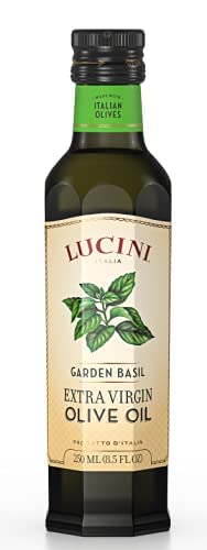 Lucini Italia Delicate Lemon Extra Virgin Olive Oil - EVOO Infused with Fresh Lemon - Olive Oil for Marinade, Grilling, Roasting, Baking - Non-GMO Verified, Whole30 Approved, Kosher, 250mL