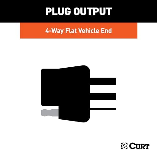 CURT 55316 Vehicle-Side Custom 4-Pin Trailer Wiring Harness for Select Ford F-Series, Cab and Chassis Pickup Trucks