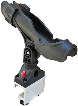 Brocraft Power Lock Rod Holder for Alumacraft Boats/AlumaTrac mounting System Fish Rod Holder