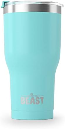 Beast 30 oz Tumbler Stainless Steel Vacuum Insulated Coffee Ice Cup Double Wall Travel Flask (Cupcake Pink)