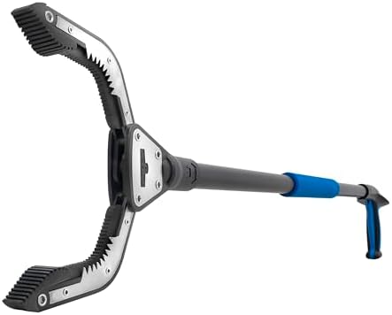 Unger Professional 42.5” Rugged Reacher Grabber Tool with Rotating Head, Outdoor Trash Picker Upper, Heavy Duty Claw Pickup