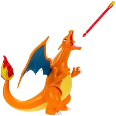 Pokémon Fire and Water Battle Pack - Includes 4.5 Inch Flame Action Charizard and 2" Squirtle Action Figures - Amazon Exclsuive