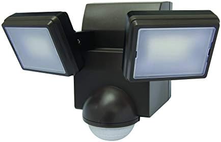 LED Motion Security Flood Light Battery Operated Indoor Outdoor 700 Lumen Adjustable Sensor Detection, Battery Saver Mode, 2 Head