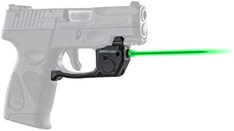 ArmaLaser TR23G Designed to fit Taurus PT111 PT140 Millenium G2 G2c G2s G3 G3c Green Laser Sight with GripTouch Activation
