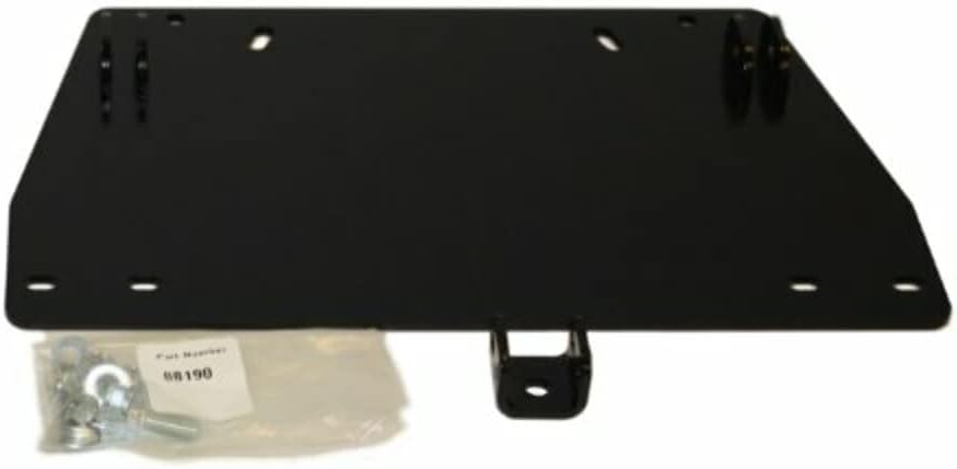 WARN 88188 Powersports ATV Center Kit Snow Plow Mount for Yamaha Grizzly & Kodiak , Black