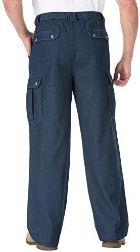KingSize Knockarounds Full-Elastic Waist Cargo Pants