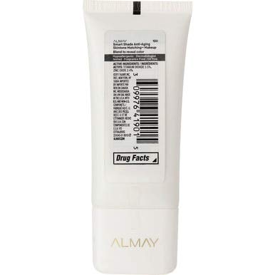 Almay Anti-Aging Foundation, Smart Shade Face Makeup, Medium Coverage, Natural Finish with SPF 20, Hypoallergenic-Fragrance Free, Dermatologist Tested