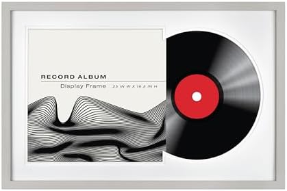 MCS Single Matted Record Album Frame, 15x15, Black
