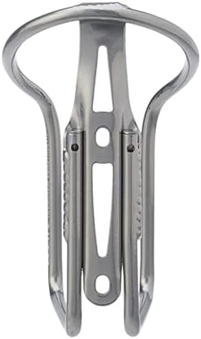 LEZYNE Power Cage Bike Water Bottle Holder | Hollow Tube Design, Secure Wrap-Around Retention, Large Easy-Access Opening & Welded Base Construction, Silver