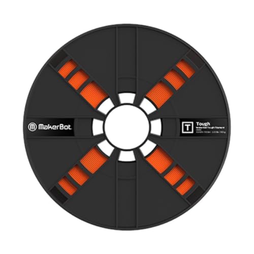 Makerbot Tough Pla 1.75mm Filament 0.9kg, 2lb (Orange) | For Replicator+, 5th Gen, Z18 Printers