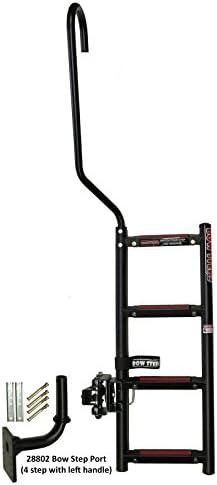 Quality Mark 28801 Bow Step - 3-Step, Starboard , Black