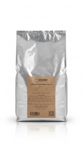 Greenway Biotech, Inc. Azomite Rock Dust Volcanic Ash Organic Fertilizer with Micronutrient & Trace Minerals- Natural Mineral Soluble Plant Fertilizers for Enhances & Increases Crop Yield (1 Pound)