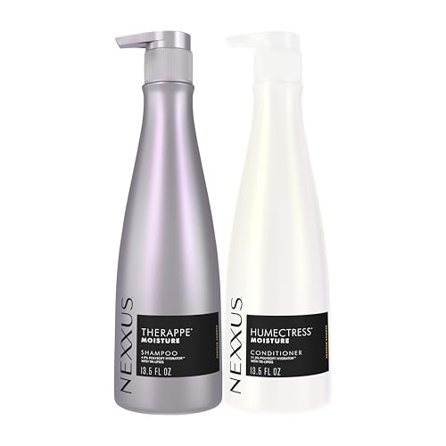 Nexxus Therappe Humectress Shampoo Conditioner 2 Count for Ultimate Moisture for Dry Hair Powered by Polysoft Hydrator Technology with Tri-lipids 33.8 fl oz