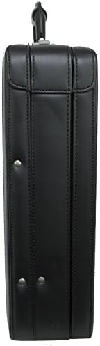 Alpine Swiss Mens Briefcase | Expandable Genuine Leather Attache Briefcase For Men | Dual Combination Lock Business Case