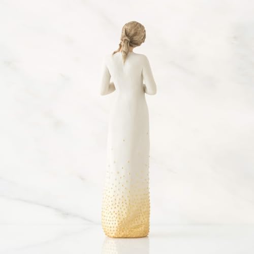 Willow Tree Quietly, Sculpted Hand-Painted Figure | Cast from a Susan Lordi Original Carving, Gift Offering Comfort, Peace, Support and Inner Strength, Includes Enclosure Card