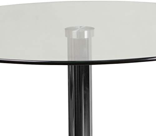 Flash Furniture 23.5 in Glass Round Table | Chrome Base