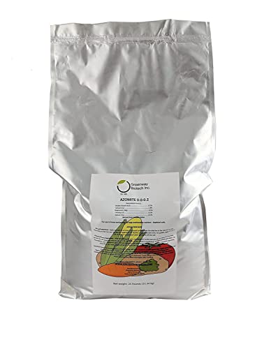 Greenway Biotech, Inc. Azomite Rock Dust Volcanic Ash Organic Fertilizer with Micronutrient & Trace Minerals- Natural Mineral Soluble Plant Fertilizers for Enhances & Increases Crop Yield (1 Pound)