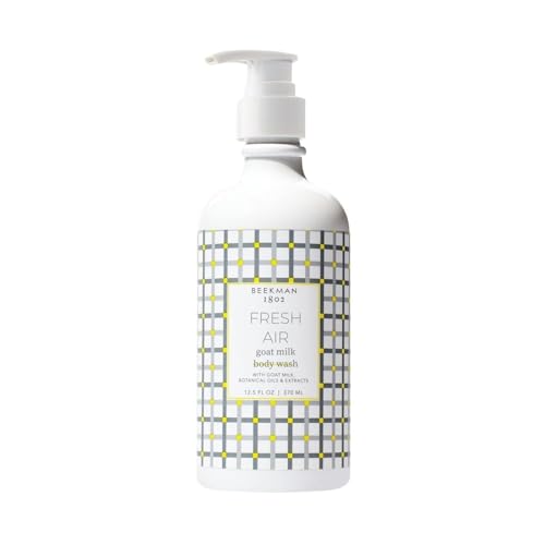 Beekman 1802 Goat Milk Hand Soap, Fragrance Free, 12.5 fl oz | Moisturizing Body Wash & Liquid Hand Soap for Sensitive Skin, Hand & Body Wash, Natural Soap with Goat Milk & Aloe