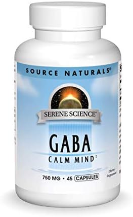 Source Naturals Serene Science GABA, for a Calm Mind, 750mg - 45 Capsules
