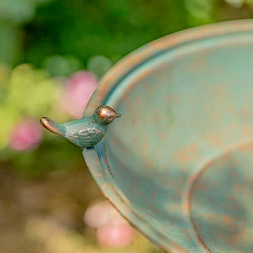 Zaer Ltd. Pedestal Style Birdbath (Blue)