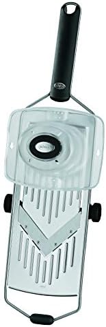Rösle Stainless Steel Adjustable Vegetable Slicer with Grip, 17.1-inch