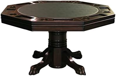 Combination 3 in 1 Poker/Game Table (Chestnut Finish)