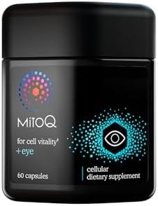 MitoQ +Eye – Eye Health Supplement with Lutein & Zeaxanthin (5:1 Ratio), Bilberry, Maritime Pine Bark, Zinc, Mitoquinol | Supports Macular Health