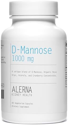 D-Mannose 1000 mg - Urinary Tract Health - with Cranberry Concentrate, Organic Rose Hips, Acerola Extract - 60 Vegetarian Capsules
