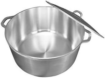 Uniware 9900 Super Quality Aluminum Caldero,Dutch Oven, 51 QT,Silver (55cm (21.7-Inch))