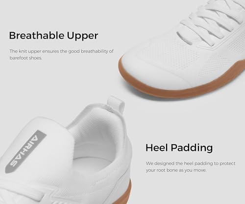 Men's Barefoot Shoes Zero Drop Minimalist Sneakers with Anatomical Toe Box | Breathable, Stretchy, Flat for Gym, Workout, Lifting, Training
