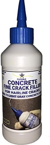 Bluestar Flexible Concrete Hairline Crack Filler (Light Gray), DIY - No Special Tools Needed. Fill Small Cracks in Concrete Driveways