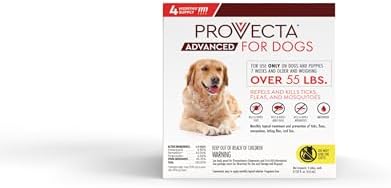 Provecta® Advanced for Extra Large Dogs (Over 55 lbs) Flea and Tick Topical Treatment, 4-Month Supply
