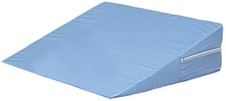 DMI Bed Wedge Pillow and Triangle Wedge with Elevated Incline for Neck Pain, Headaches, Shoulders, Back Pain, Foot Support, Knee Pain or Restless Leg Syndrome, 24x24x12 inches, White (Pack of 1)