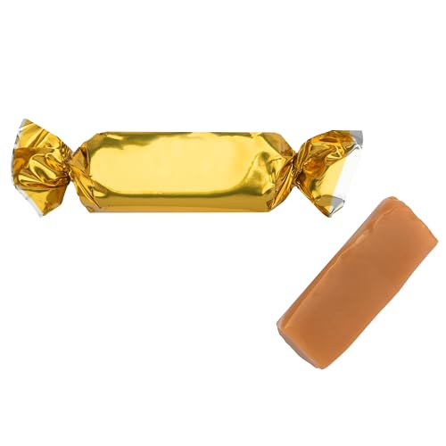 Candy Envy - Individually Wrapped Caramels - Gold Wrapper - 2 Pound Bulk Gold Candy
