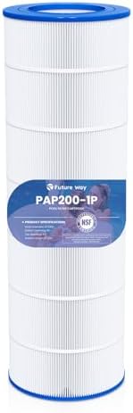 Future Way CC200 Pool Filter Cartridge Replacement for Pentair Clean & Clear 200, Replace Pentair R173217, Pleatco PAP200, Unicel C-9419, 200 sq.ft