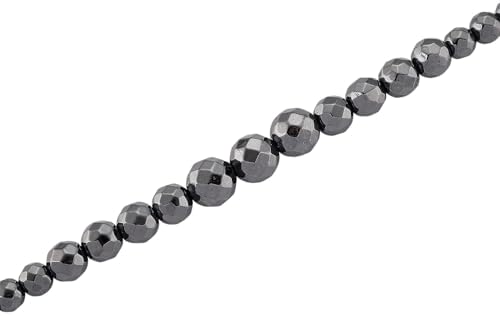 Blue Color Hematite Beaded Necklace Silvertone 560.00 ctw 20.5-22.5"