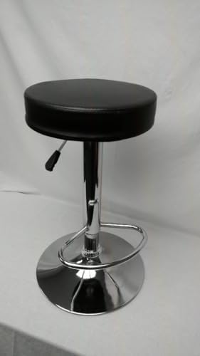 Arcade stool adjustable chair seat for upright style arcade games, Black