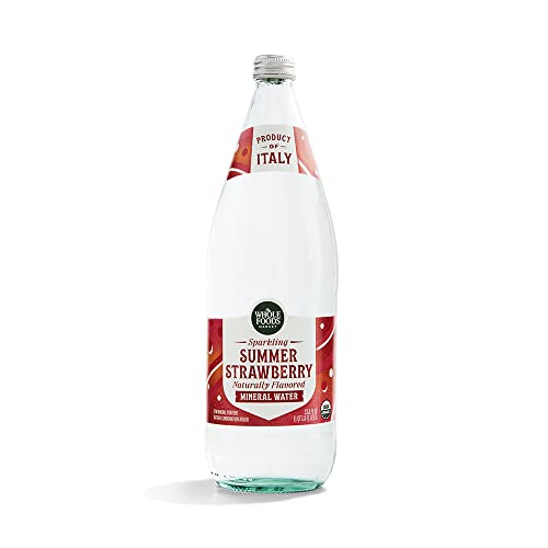 Whole Foods Market, Lemon Sparkling Mineral Water, 16.9 Fl Oz, 6 Count