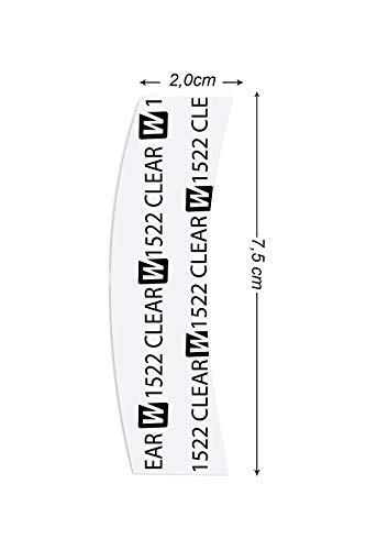 Walker Tape 1522 Clear™ Tape - C Contour, 36pc/Bag