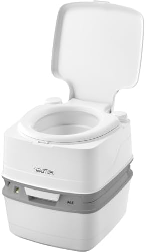 Porta Potti Thetford Porta Potti 365 Portable Toilet (for RV, Marine, Camping, Vans, Trucks, Healthcare) 92820, White