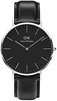 Daniel Wellington Classic Men’s Watch - 36mm - 40mm Case, Japanese Quartz Movement, Leather Strap, Water Resistant, Analog Watch for Men - Sheffield
