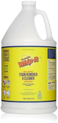 Whip It Cleaner, Multi Purpose Stain Remover Professional Strength Spray, Plant Based Enzyme Cleaner, Cleaning Food, Coffee, Wine, Baby Stains, Pet Stains, Over 500 uses, Made in USA, 32 OZ