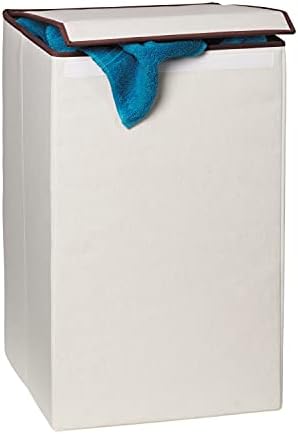 Honey-Can-Do Rectangular Collapsible Hamper with Lid, Natural